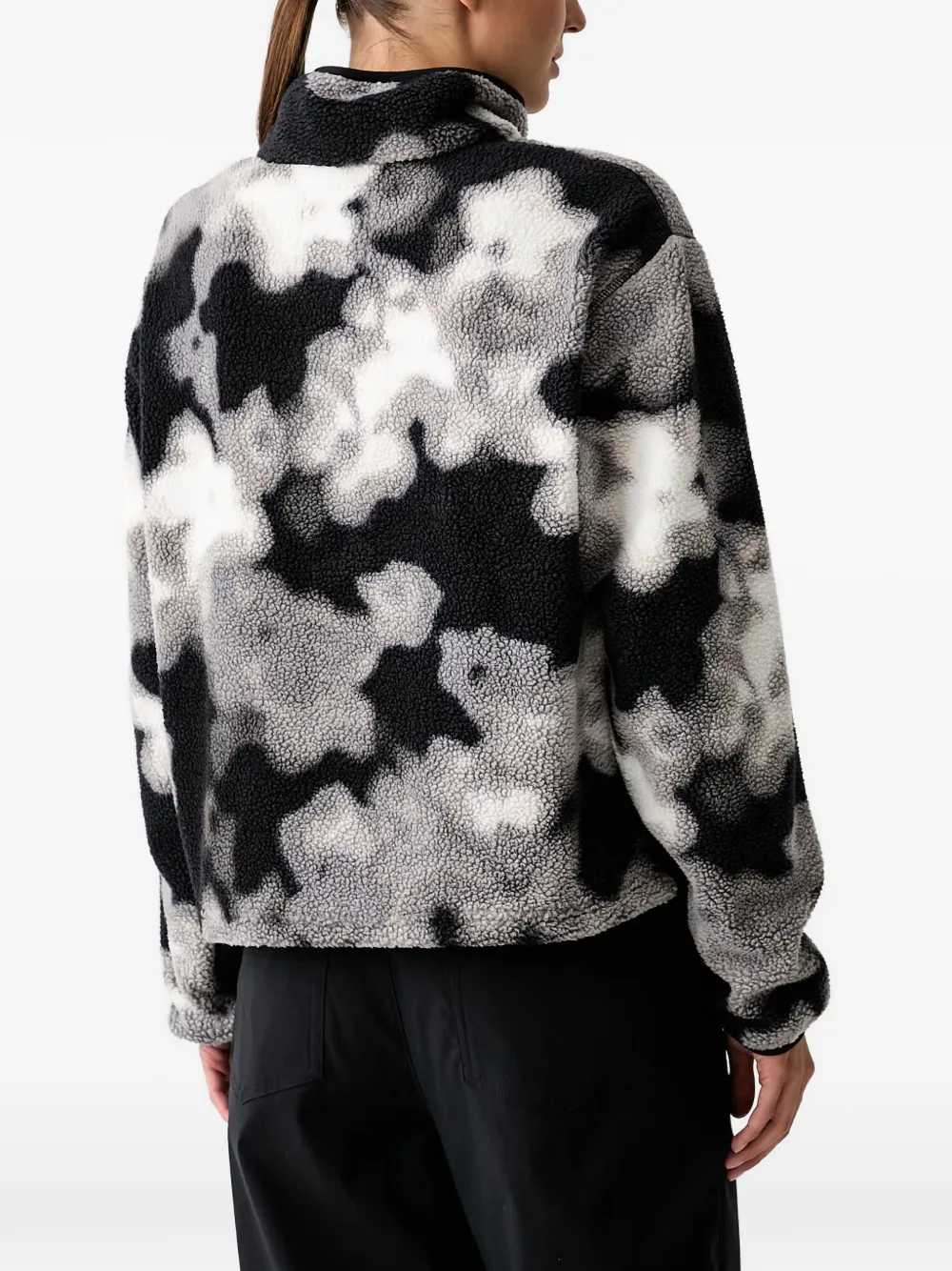 Columbia Helvetia II fleece trui met abstracte print Zwart