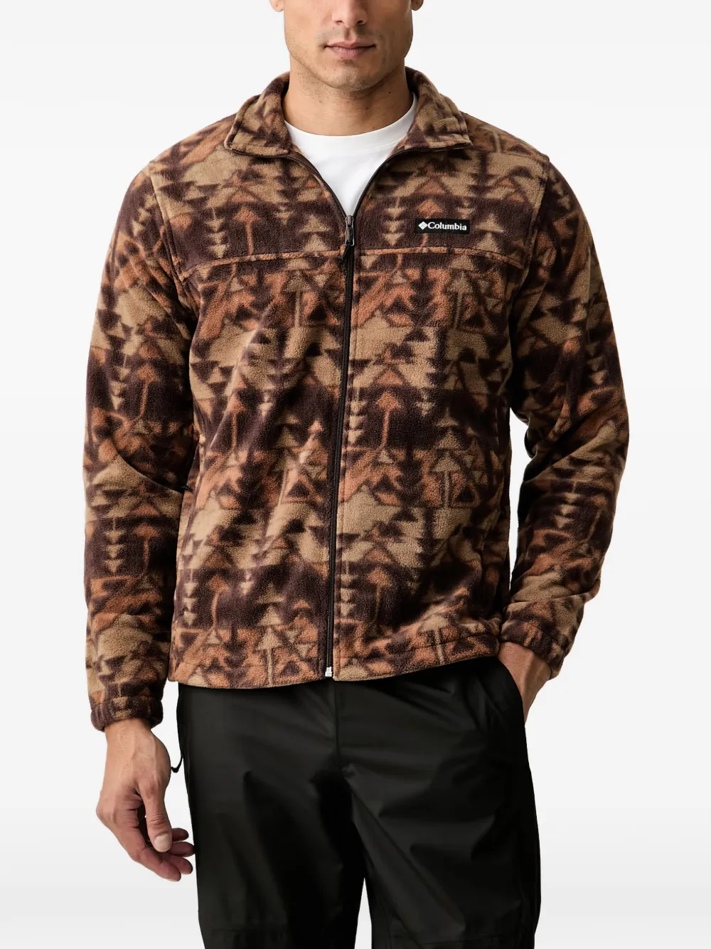 Columbia Steens Mountain geometric-print zip-up cardigan