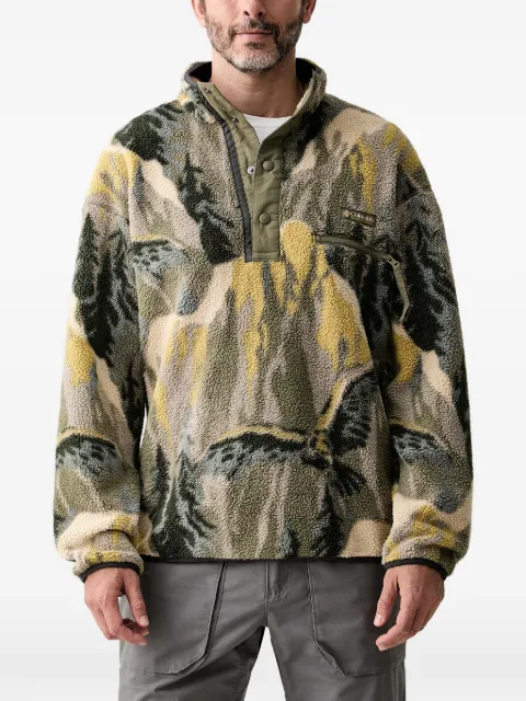 Columbia fleece graphic-print sweater