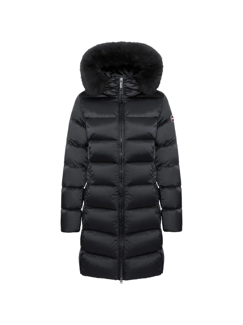 Colmar fur-trim quilted coat - Nero