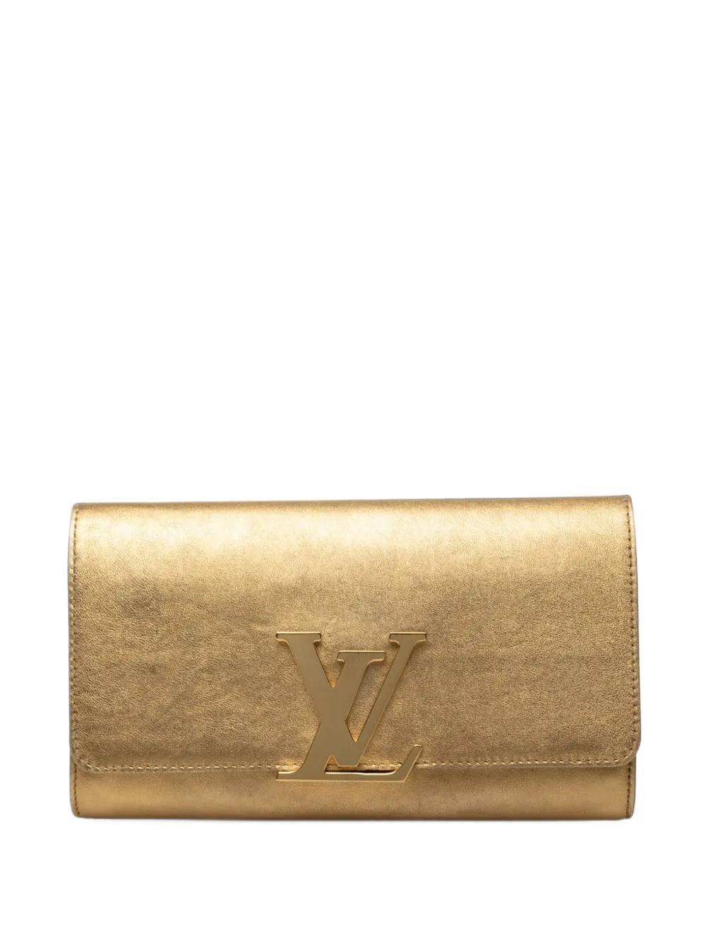 Louis Vuitton Pre-Owned 2013 Metallic Calfskin Louise clutch bag - Oro