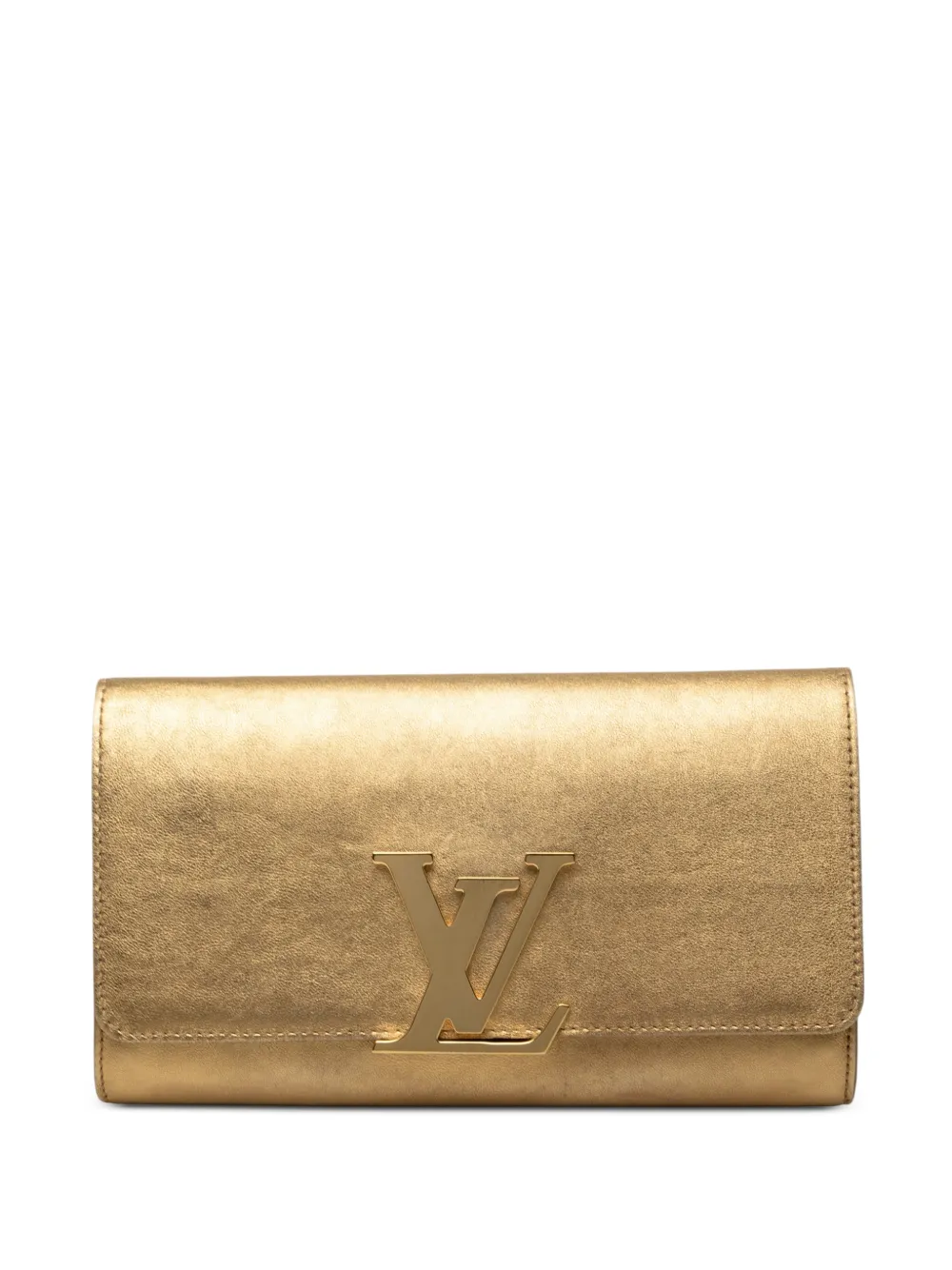 Louis Vuitton Pre-Owned 2013 Metallic Calfskin Louise clutch bag - Oro