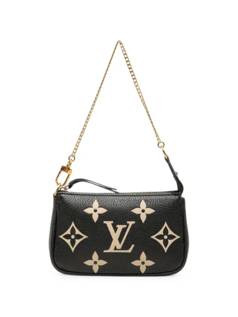 Louis Vuitton Pre-Owned bolsa de mano Pochette Accessoires mini con monograma Empreinte bicolor 2021-2026