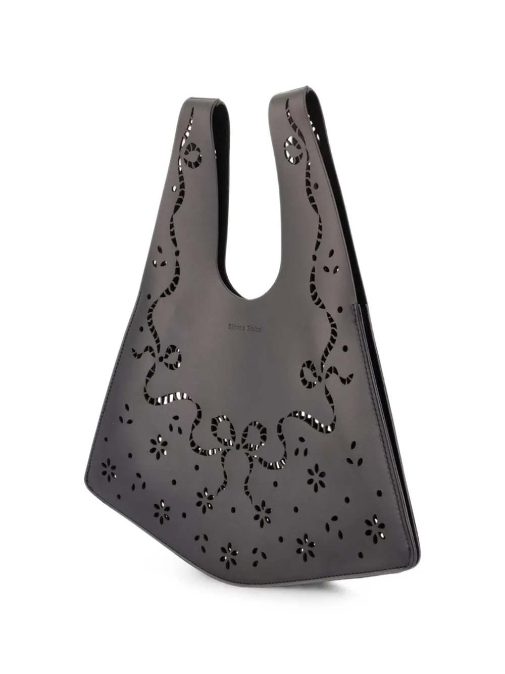 Simone Rocha Lasercut mini-shopper Zwart