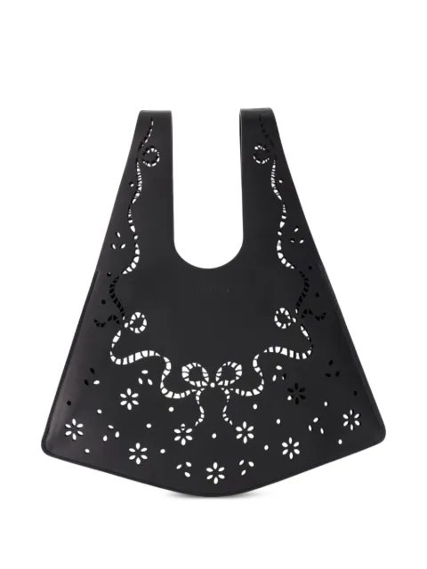Simone Rocha bolso shopper mini con cortes a láser