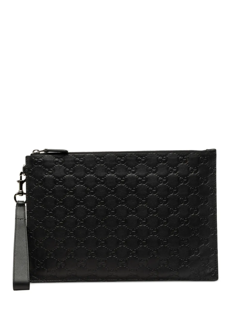 Gucci Pre-Owned 2016-2026 Guccissima clutch bag - Nero