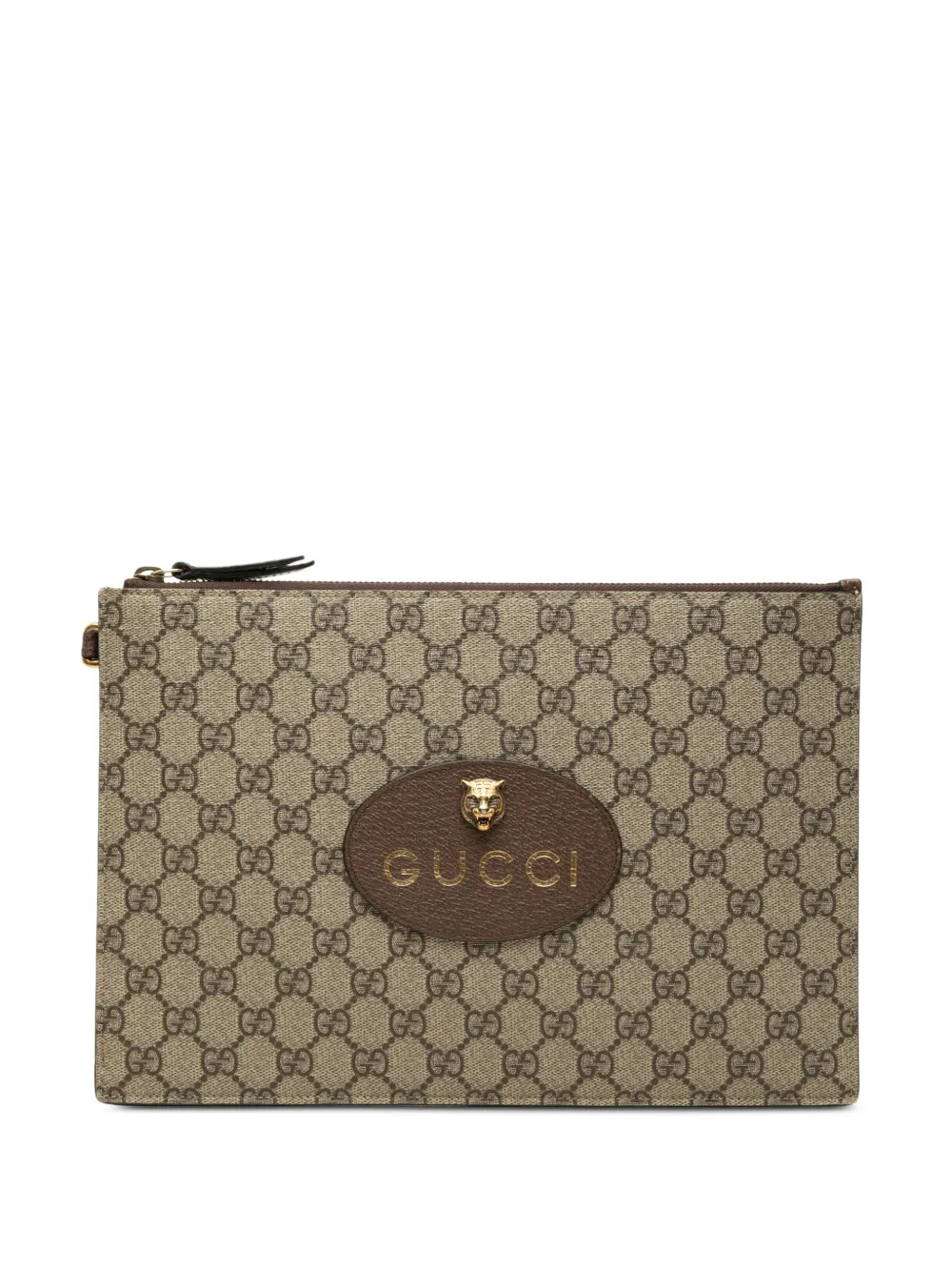 Gucci Pre-Owned 2000-2015 GG Supreme Neo Vintage clutch bag - Toni neutri
