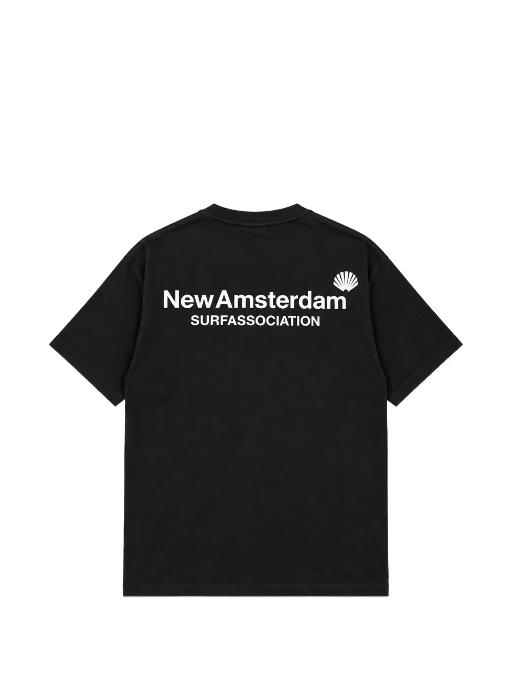 New Amsterdam Surfassociation T-shirt met logoprint Zwart