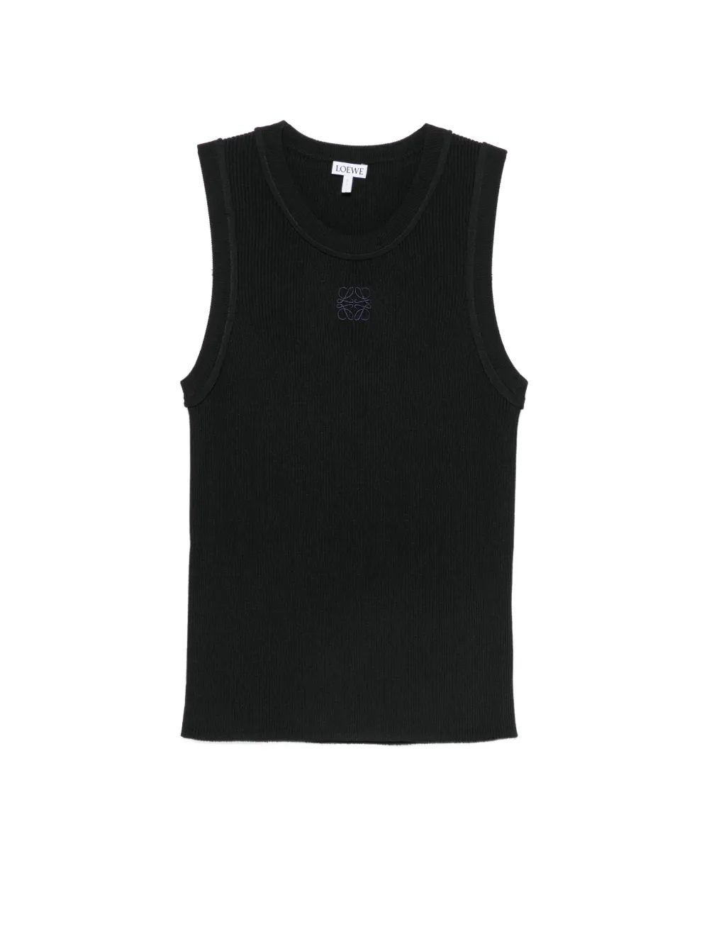 LOEWE Anagram ribbed-knit tank top - Nero
