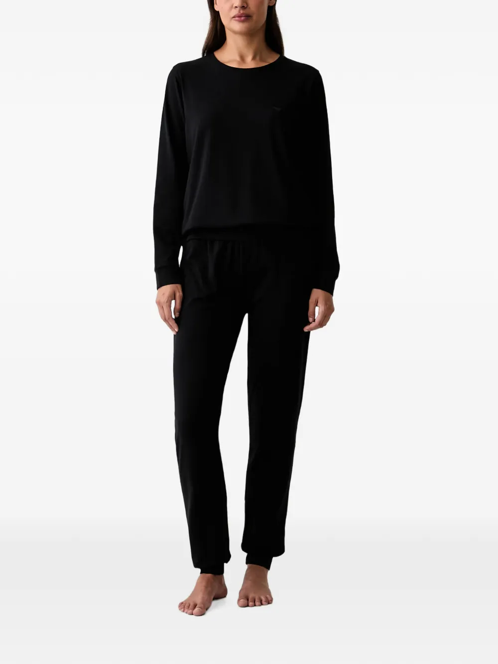 Emporio Armani logo-detail pajamas - Schwarz
