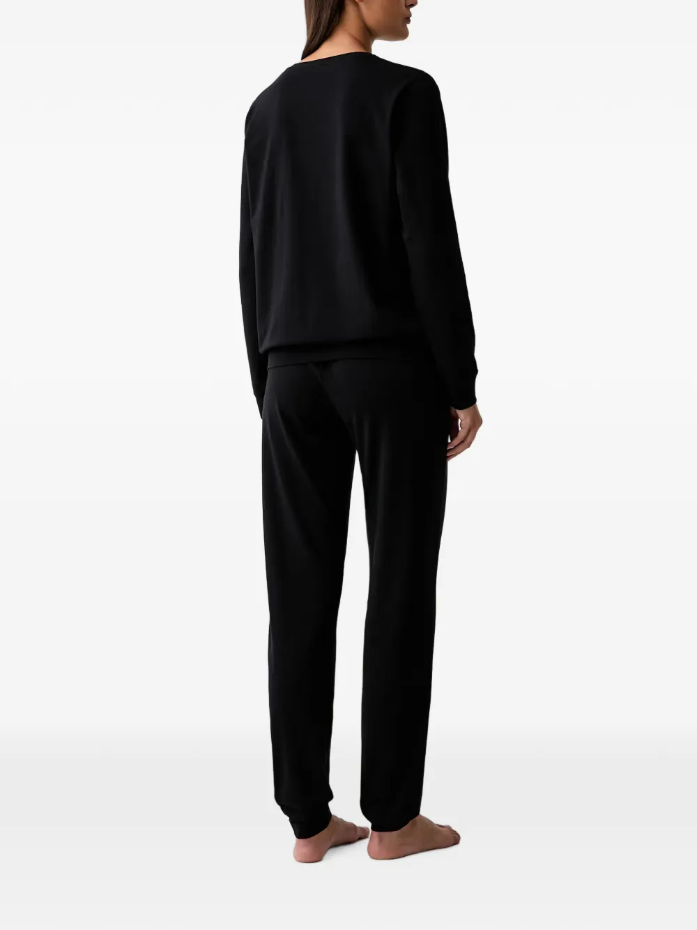 Emporio Armani Pyjama met logodetail Zwart