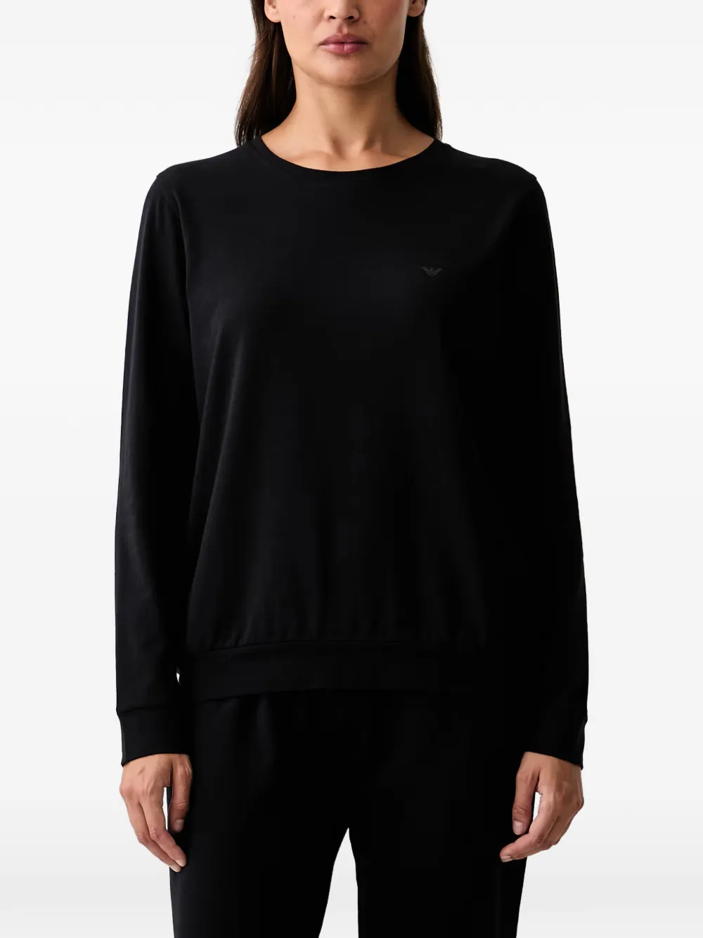 Emporio Armani Pyjama met logodetail Zwart