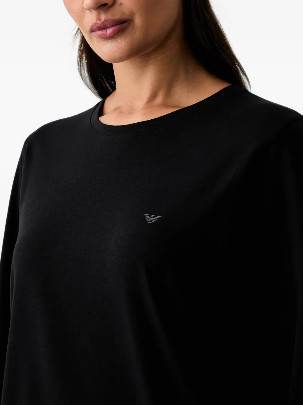 Emporio Armani Pyjama met logodetail Zwart
