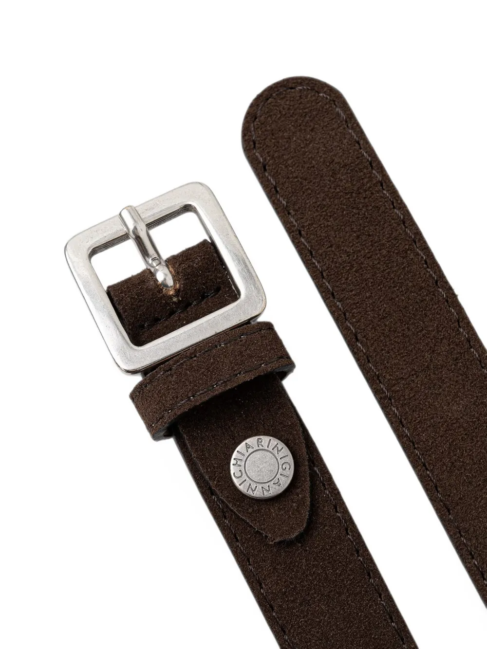 GIANNI CHIARINI Suède gespriem Bruin