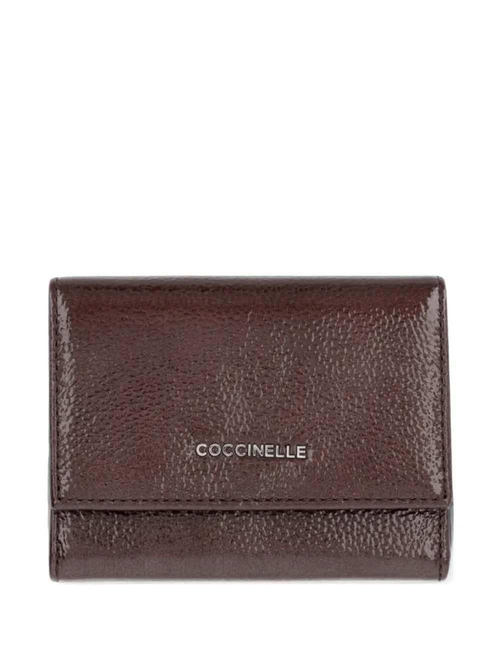 Coccinelle patent leather wallet - Braun