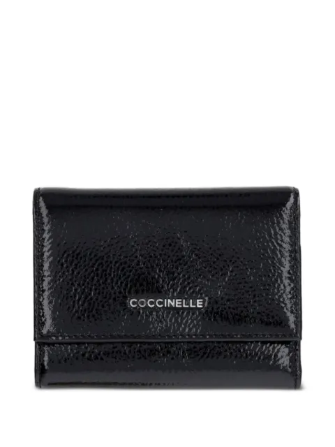 Coccinelle cartera de piel con efecto arrugado