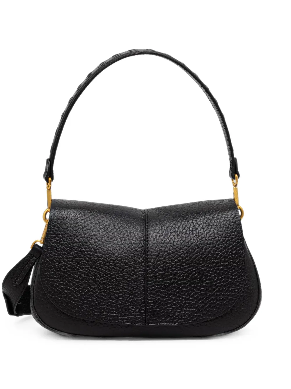 GIANNI CHIARINI medium Helena Round grained-leather shoulder bag - Schwarz