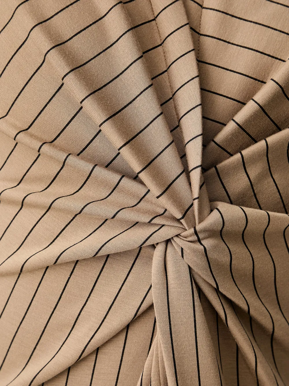DKNY Mini-jurk met krijtstreep en gedraaid detail Bruin