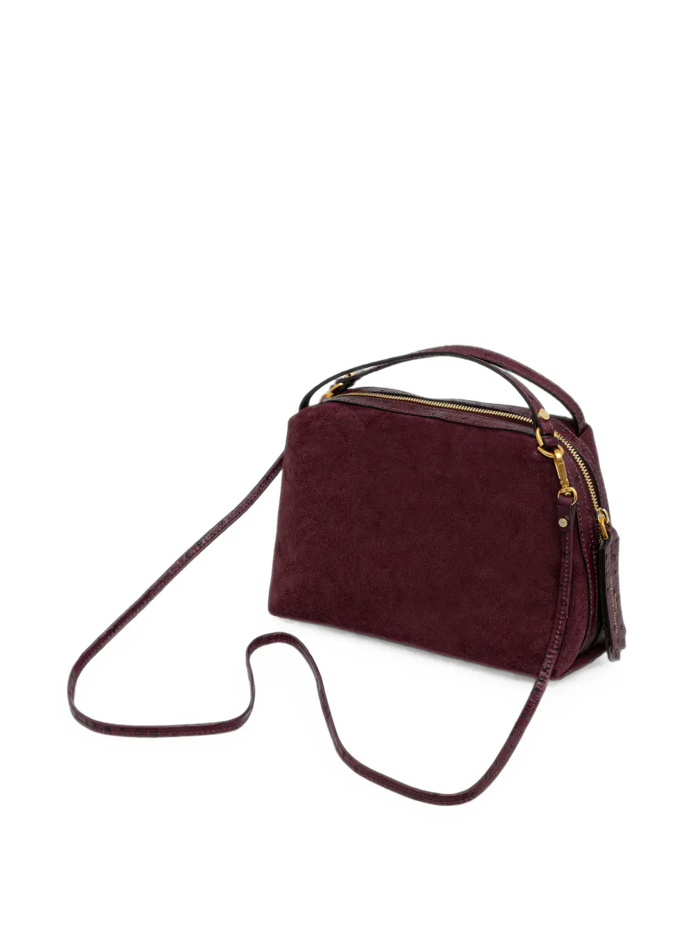 GIANNI CHIARINI Medium Alifa suède shopper Rood