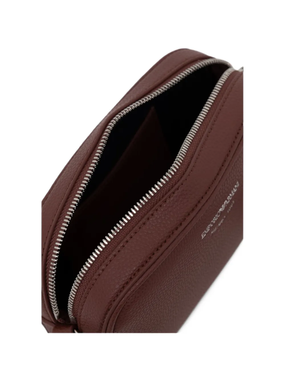 Emporio Armani Camerahoes met hertenprint en schouderband Bruin