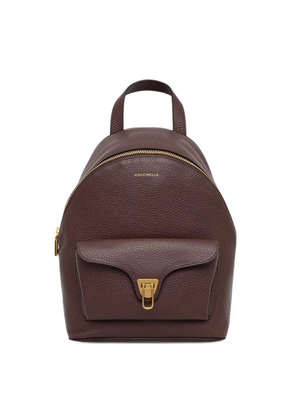 Coccinelle small Beat pebbled-leather backpack - Rot