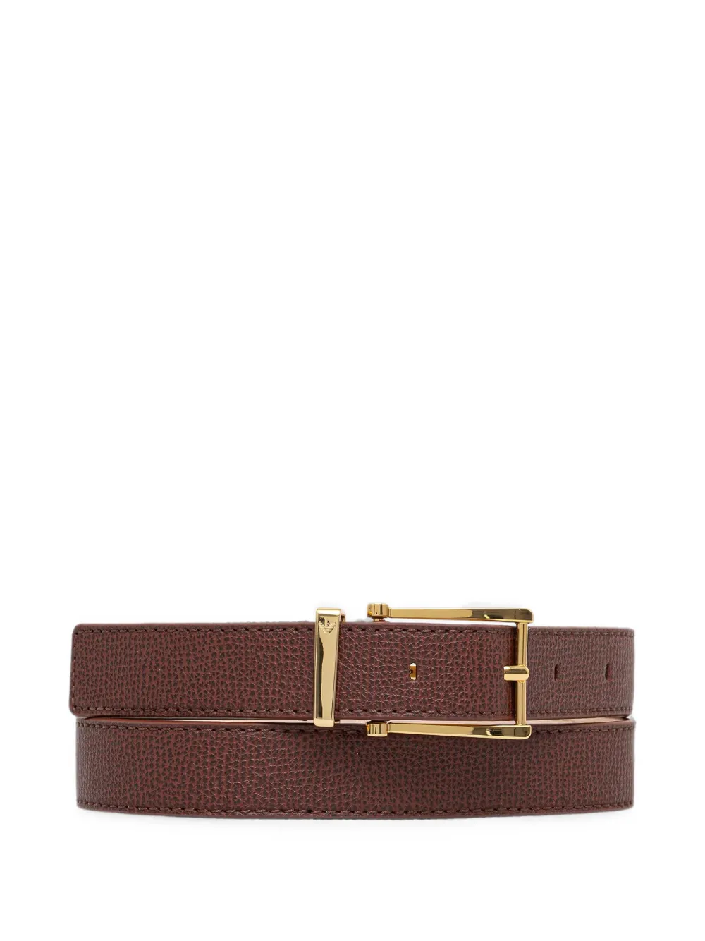 Emporio Armani Textured-finish Buckle-fastening Belt
