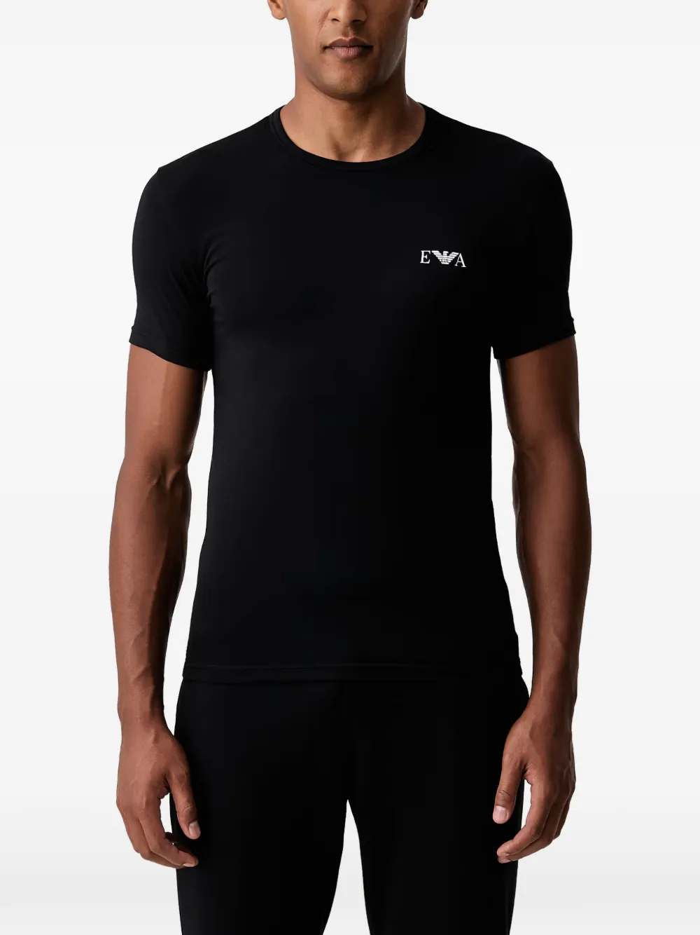 Emporio Armani Twee T-shirts met logoprint Wit