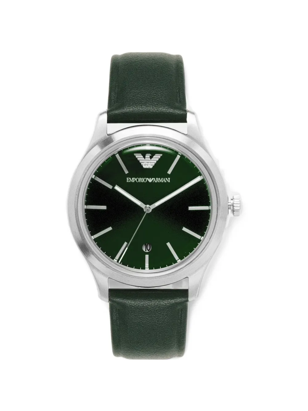 Emporio Armani logo-detail 41mm watch - Verde