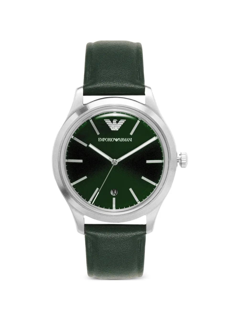 Emporio Armani logo-detail 41mm watch - Verde