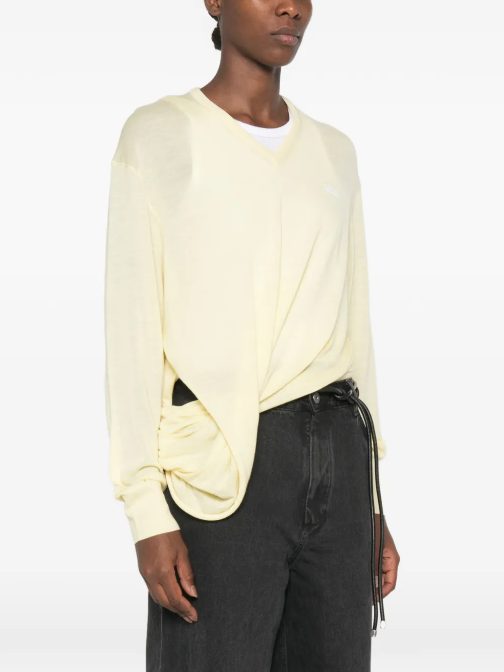 LOEWE Trui met V-hals Geel
