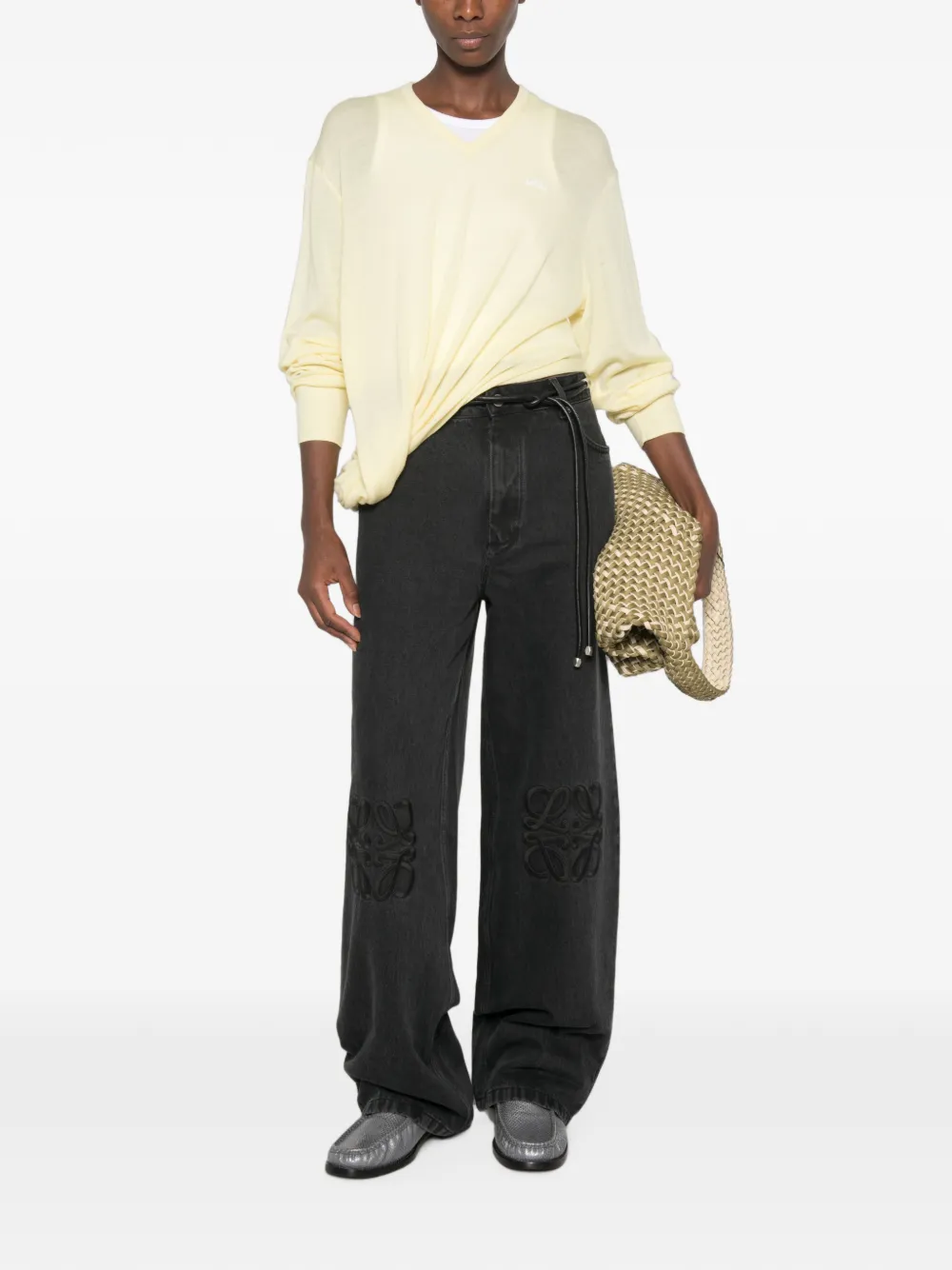 LOEWE Trui met V-hals Geel