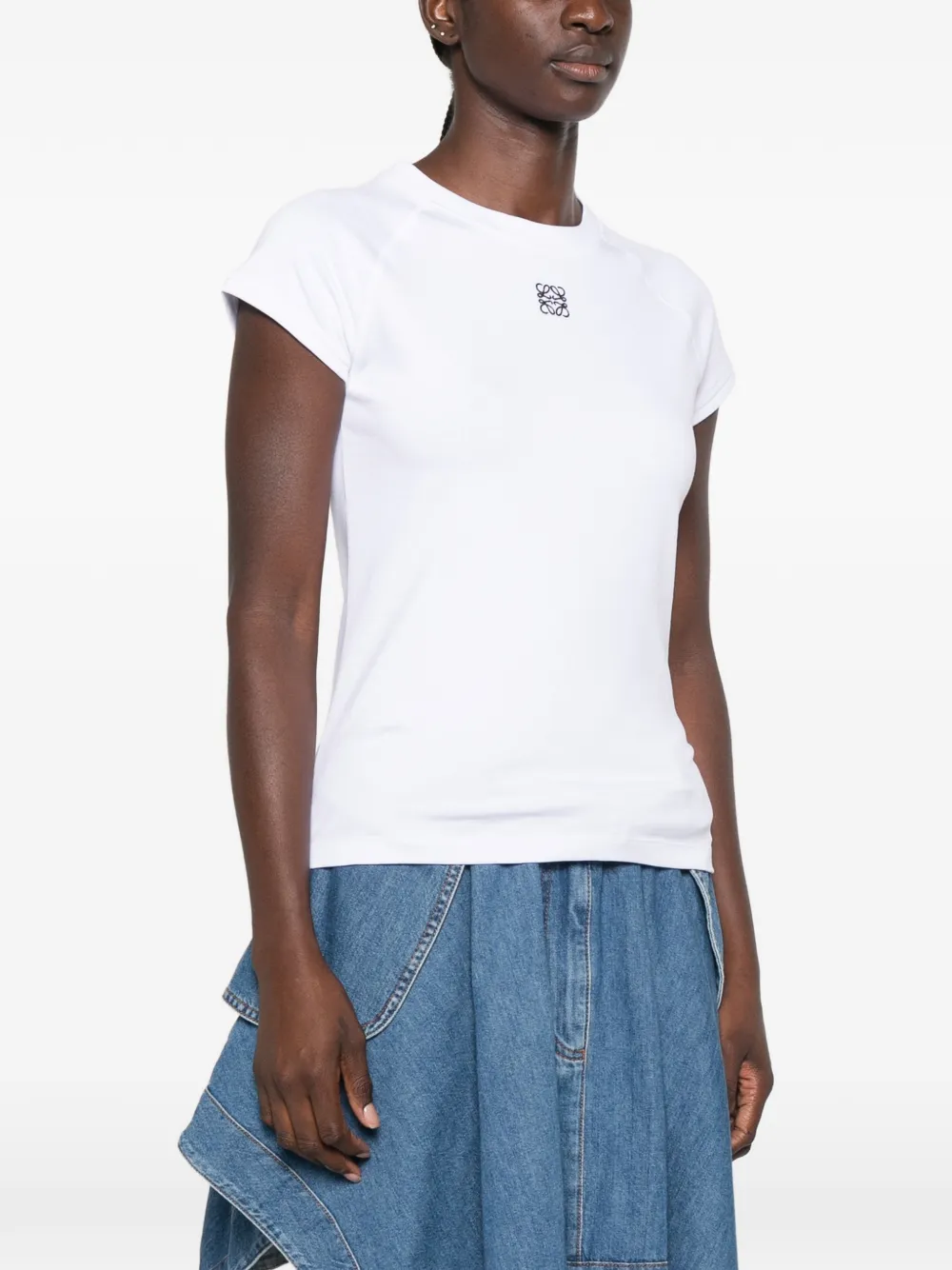 LOEWE small fit T-shirt in cotton blend Wit