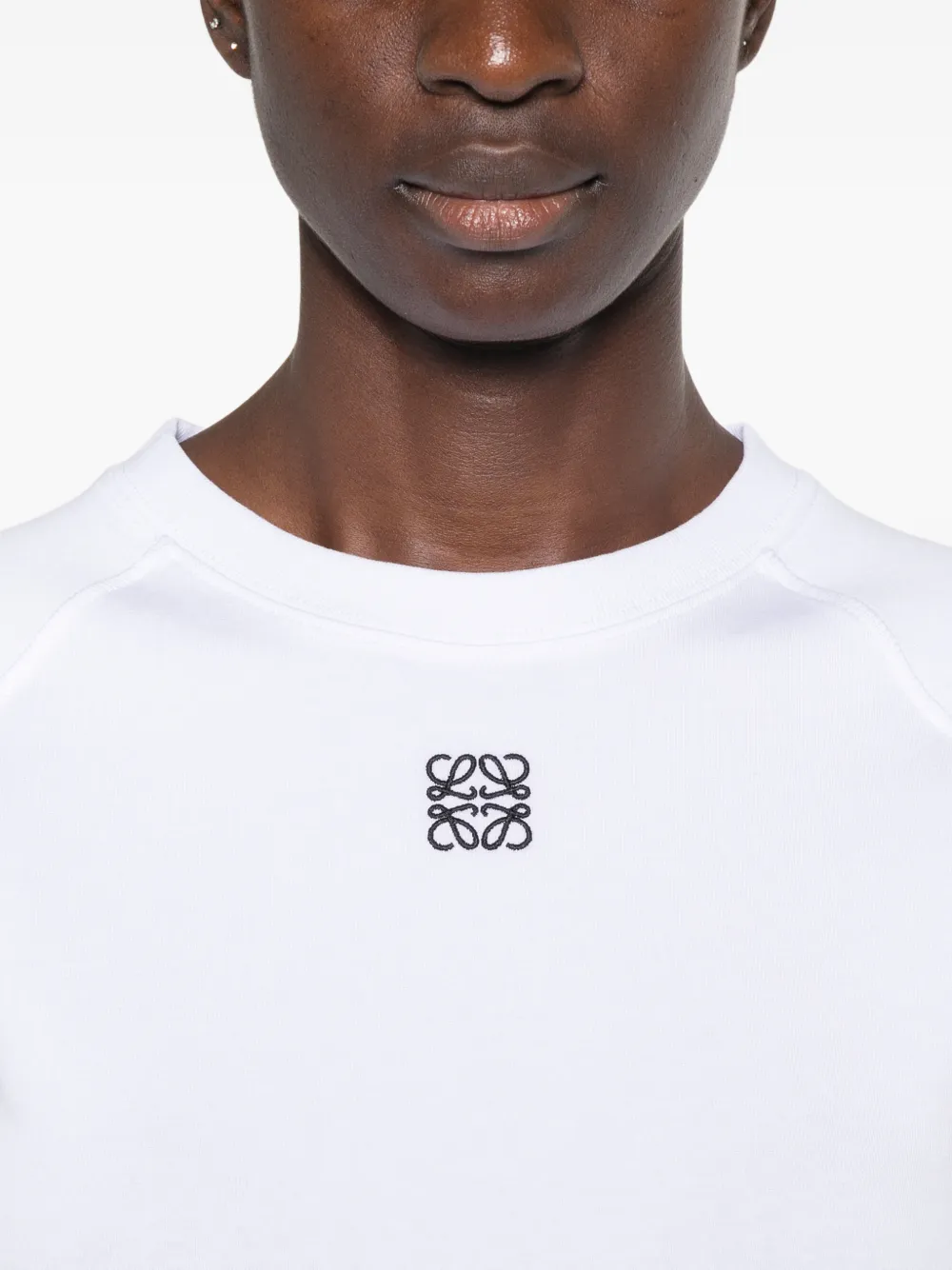 LOEWE small fit T-shirt in cotton blend Wit