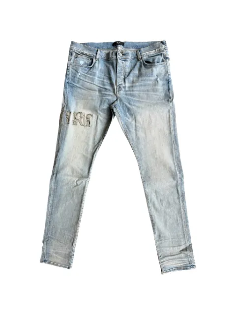 AMIRI Baroque Varsity logo jeans