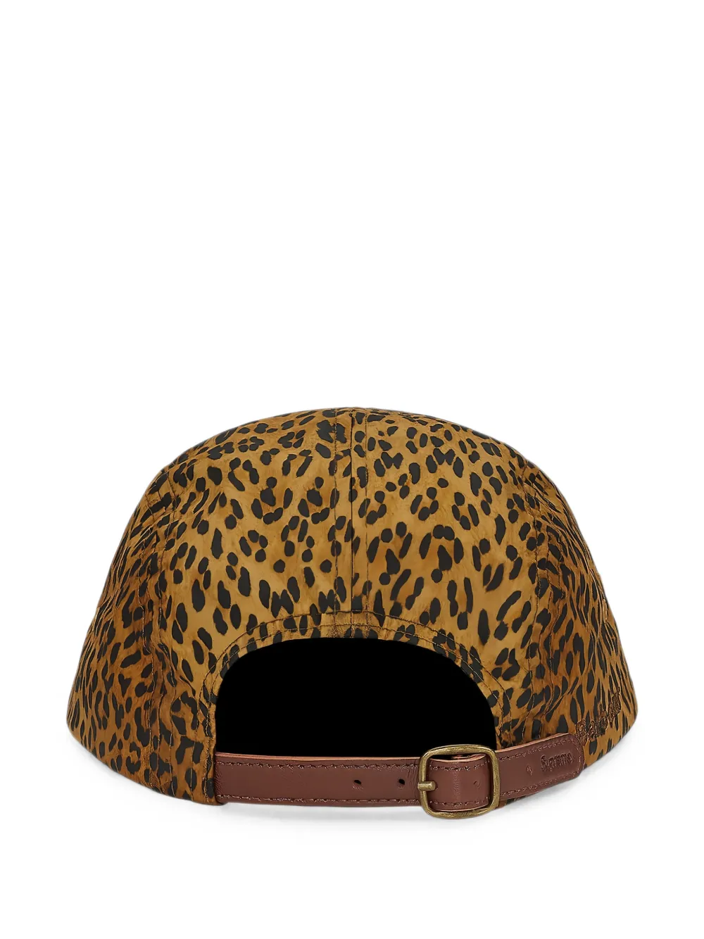 Supreme Gewaxte pet met luipaardprint Bruin