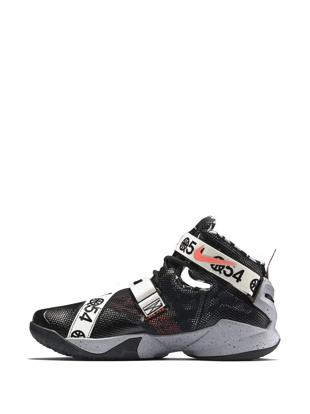 Nike LeBron Soldier 9 Quai 54 touch-strap sneakers Zwart