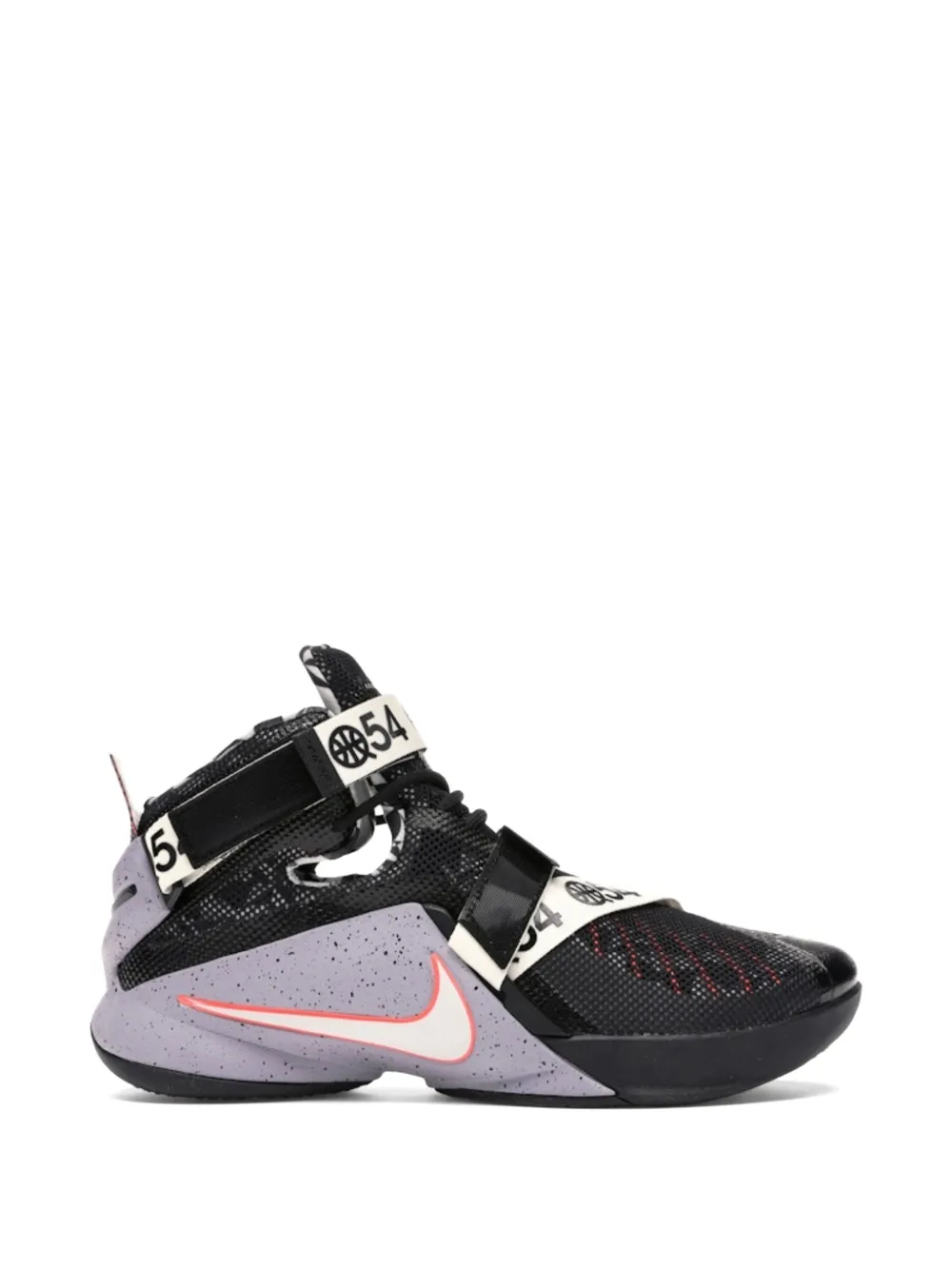 Nike LeBron Soldier 9 Quai 54 touch-strap sneakers Zwart