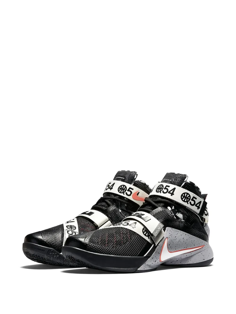 Nike LeBron Soldier 9 Quai 54 touch-strap sneakers Zwart