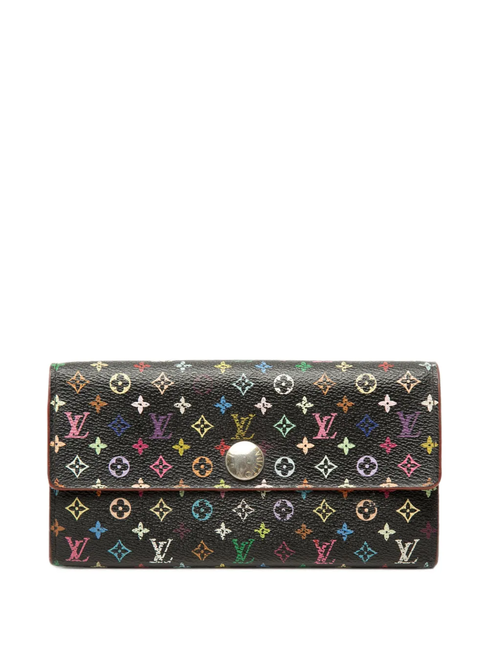 Louis Vuitton Pre-Owned 2010 Monogram Multicolore Sarah Wallet long wallets - Schwarz