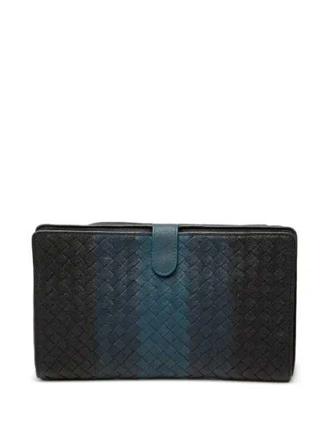 Bottega Veneta Pre-Owned 2012-2026 Tricolor Nappa Intrecciato Multifunction clutch bag