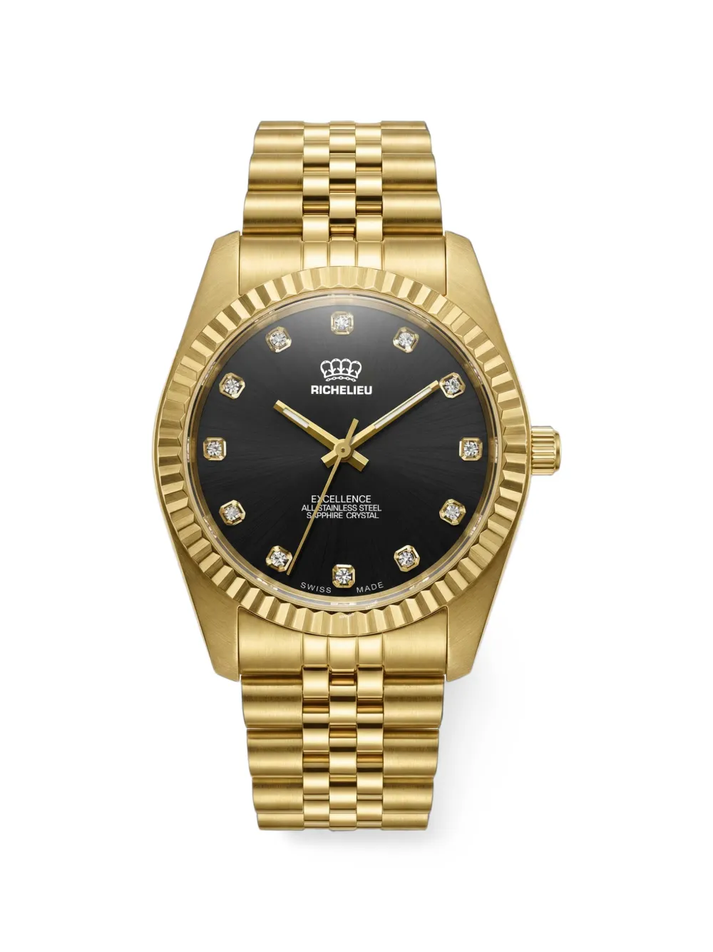Richelieu Swiss Escellemce 22mm watch - Nero