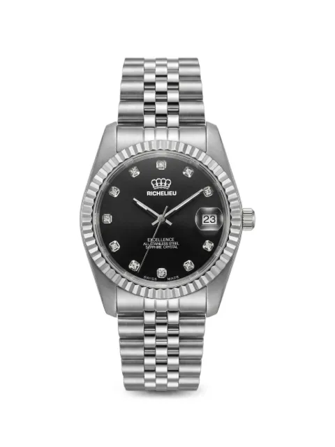 Richelieu Swiss reloj Excellence de 31mm con bisel acanalado