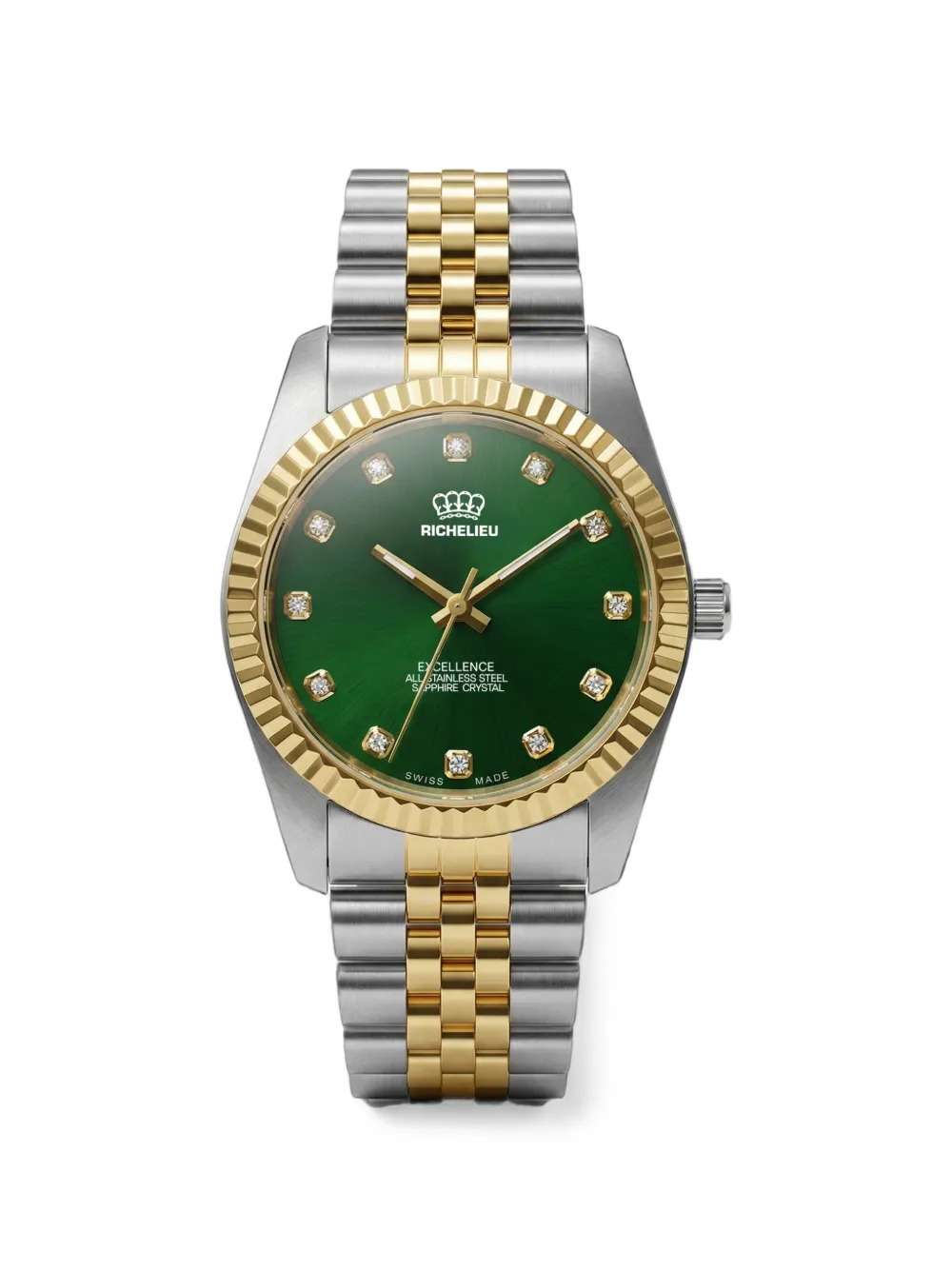 Richelieu Swiss Excellence Date 22mm watch - Verde
