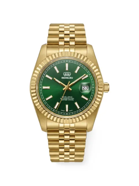 Richelieu Swiss Classic fluted-bezel 41mm watch