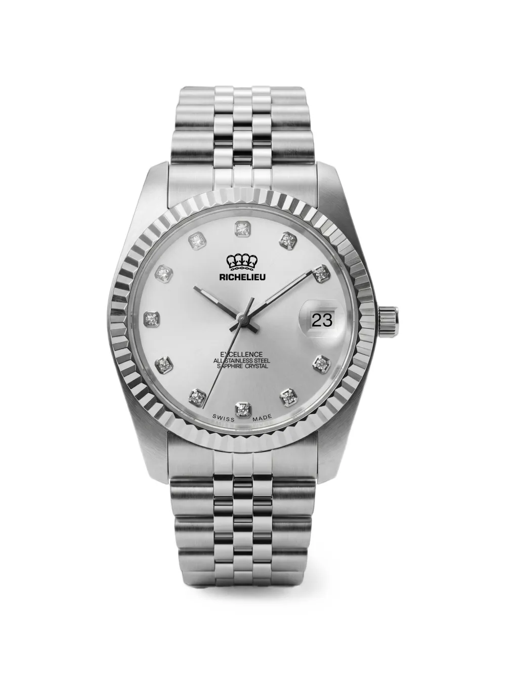 Richelieu Swiss Excellence Date 31mm watch - Argento