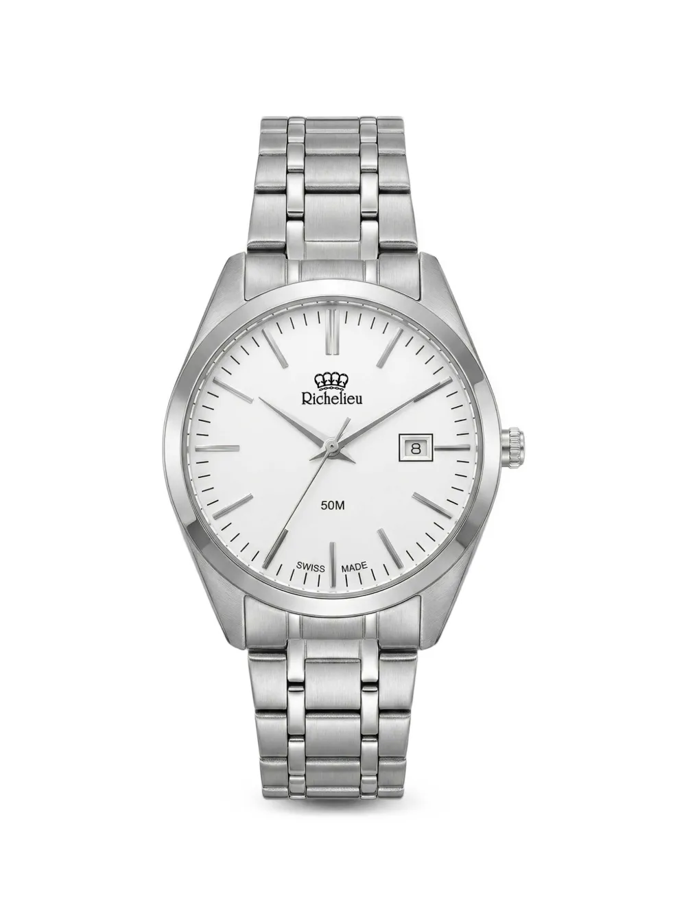 Richelieu Swiss logo-print 31mm watch - Bianco