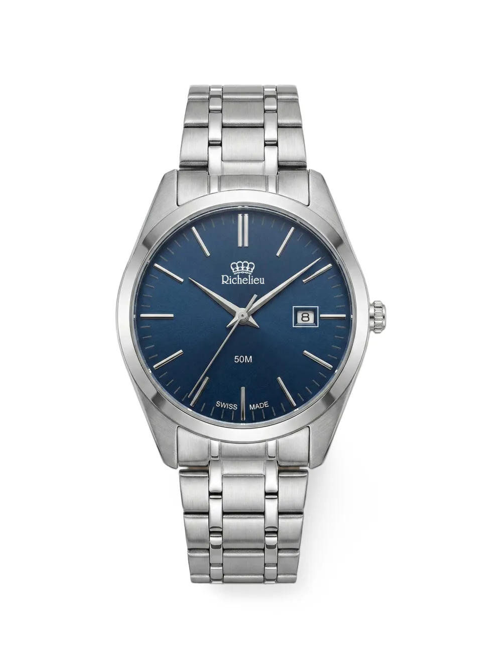 Richelieu Swiss date-window 31mm watch - Blu