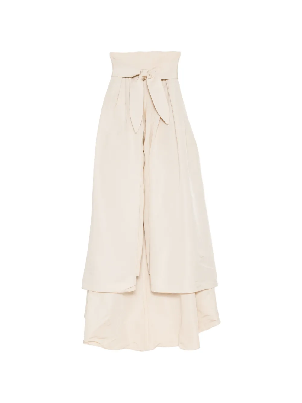 Naeem Khan overskirt silk trousers