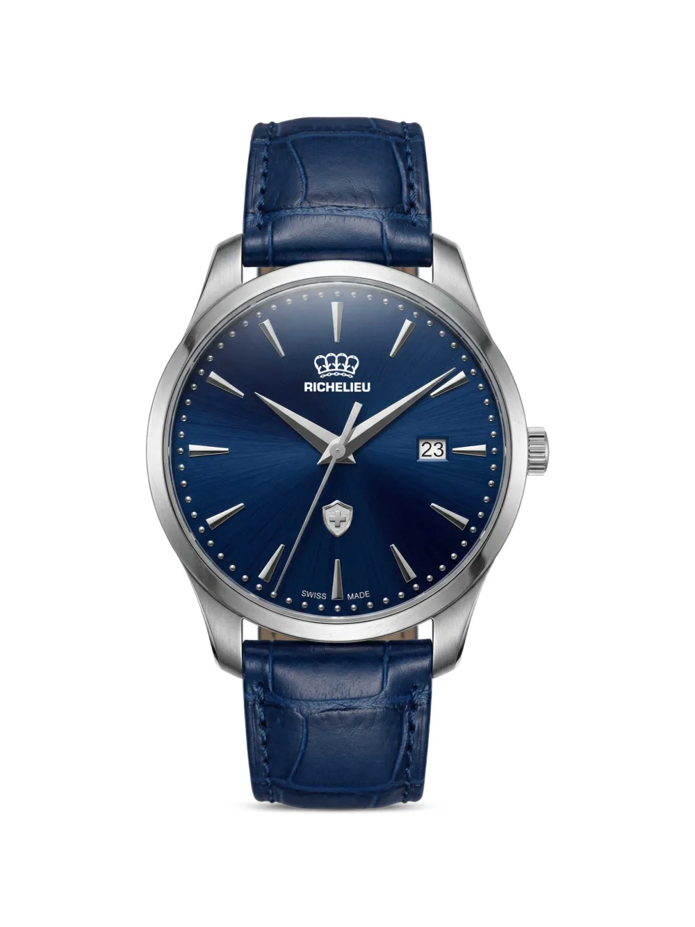 Richelieu Swiss logo-detail 30mm watch - Blu