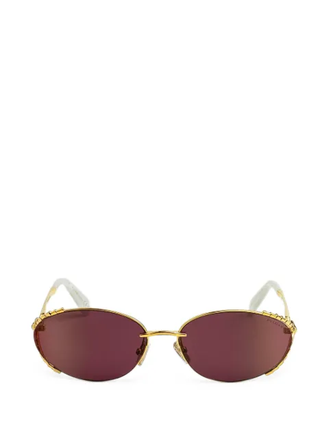 Bvlgari Serpenti Sonnenbrille mit ovalem Gestell